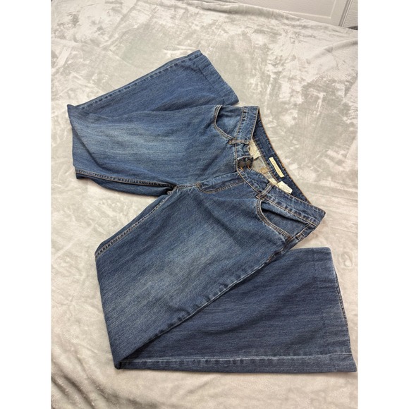 Stetson Womens Blue Denim Jeans Size 14 Long Bootcut 214 City Trouser - Picture 1 of 15